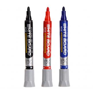 方盖直液按压式白板笔