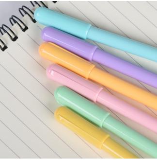 糖果色圆盖0.35mm全针管配RS06系列芯中性笔