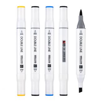 美术专用48色软硬双头马克笔套装