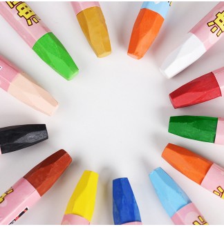 跳跳海豚挂卡盒12色套装油画棒(G-01160)