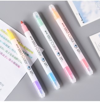 双头双色护眼色12色套装荧光笔(G-05370)