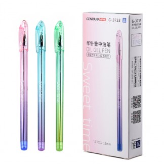 渐变色系0.5半针配RS02中油笔