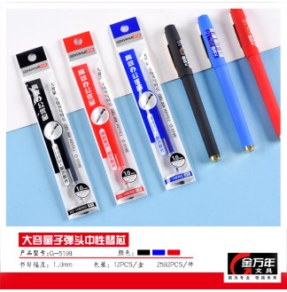 大容量1.0子弹头RS14中性芯