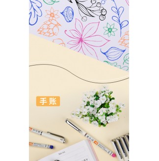 雅字笔软头直液式秀丽笔极细5色