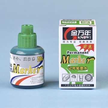 圆筒直瓶20ml记号笔墨水-绿色