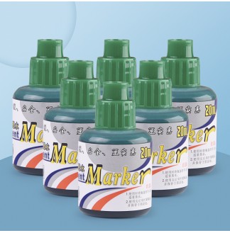 圆筒直瓶20ml记号笔墨水-绿色