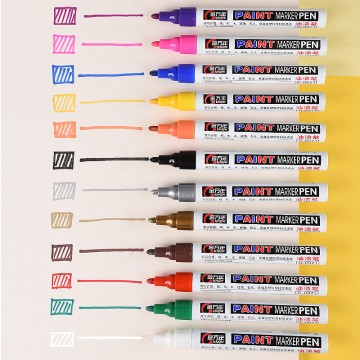 优能粗划大号铝管油漆笔