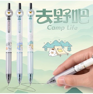 去野吧小熊CS0.5配RS09按动中性笔