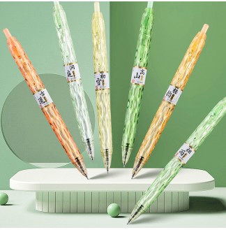 茶研3支装CS0.5配RS09按动中性笔