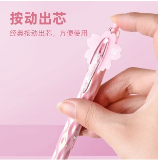 镀彩樱花CS0.5配RS09按动中性笔