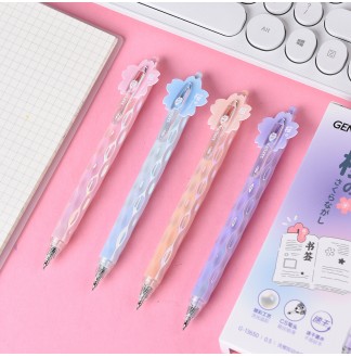 镀彩樱花CS0.5配RS09按动中性笔