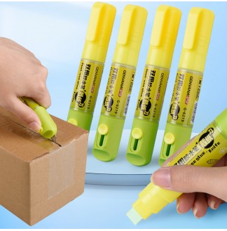 液体胶水笔裁纸刀10mm宽头胶水笔