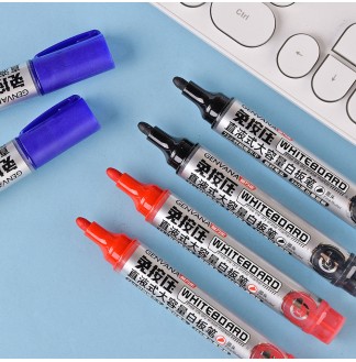 免按压直液式出墨大容量2mm白板笔