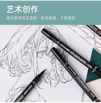 点柱笔双头建筑绘图水性马克笔