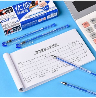 OA全能极细0.38MM半针配RS01系列芯拔帽圆珠笔